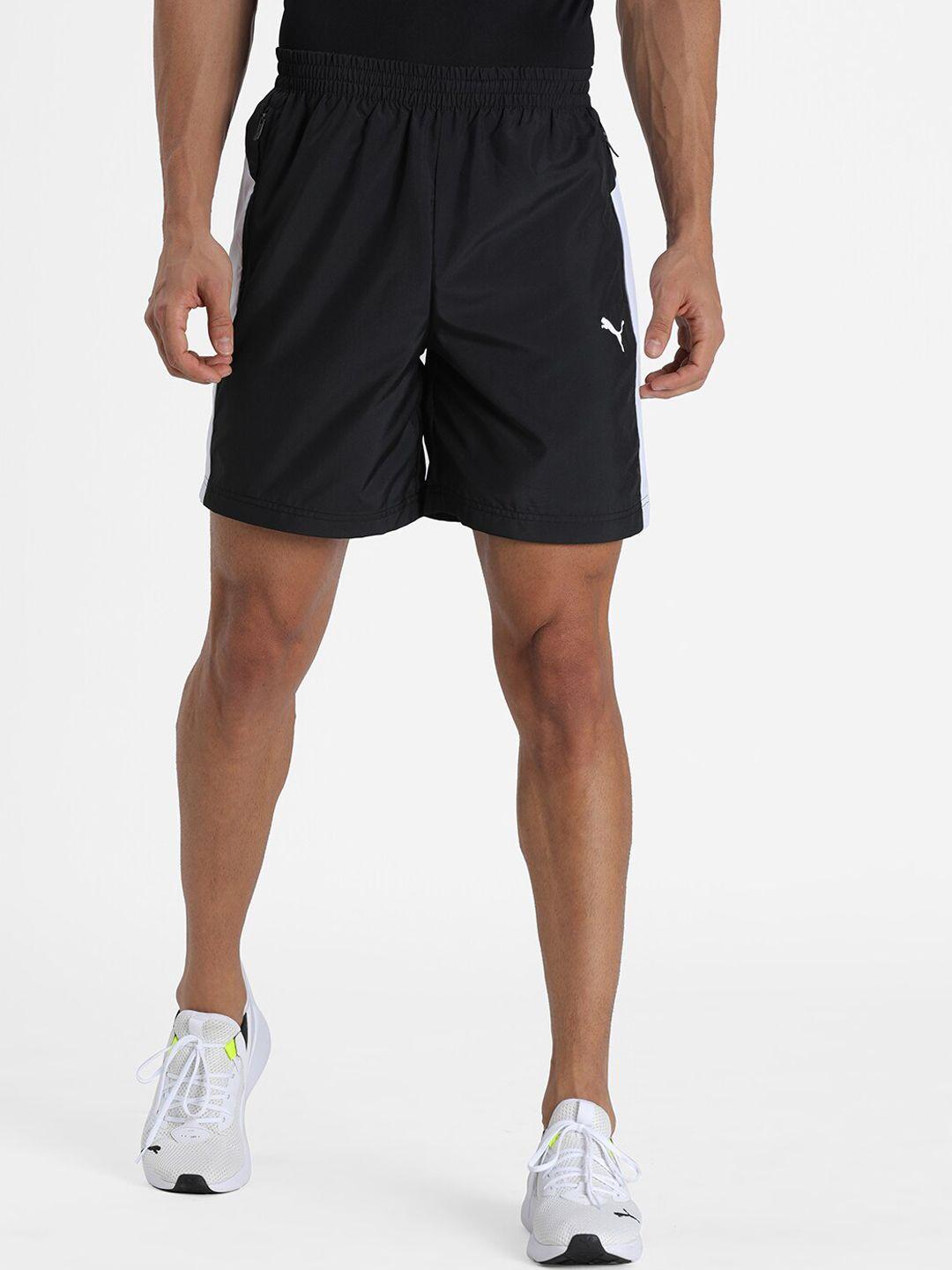 puma men mid-rise zippered woven shorts