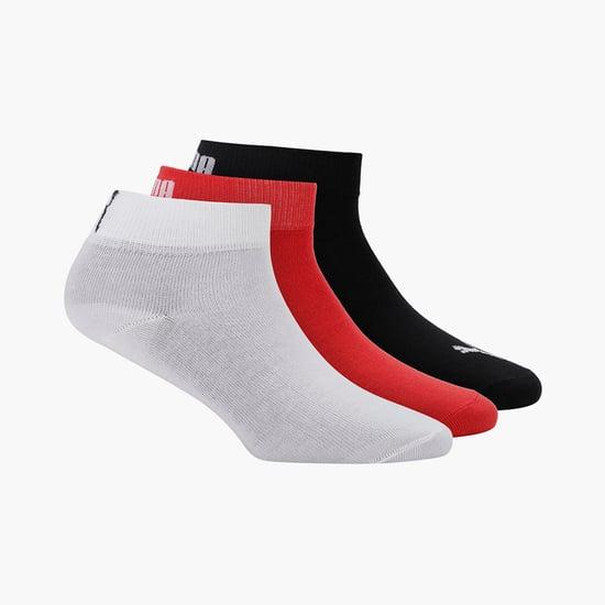 puma men printed ankle-length socks - pack of 3