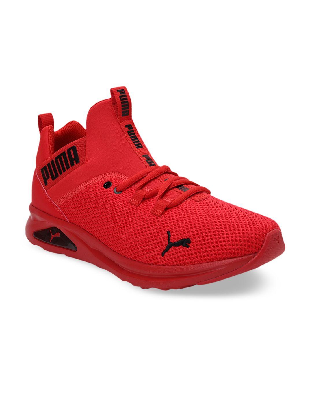 puma men red & black enzo 2 uncaged running shoes