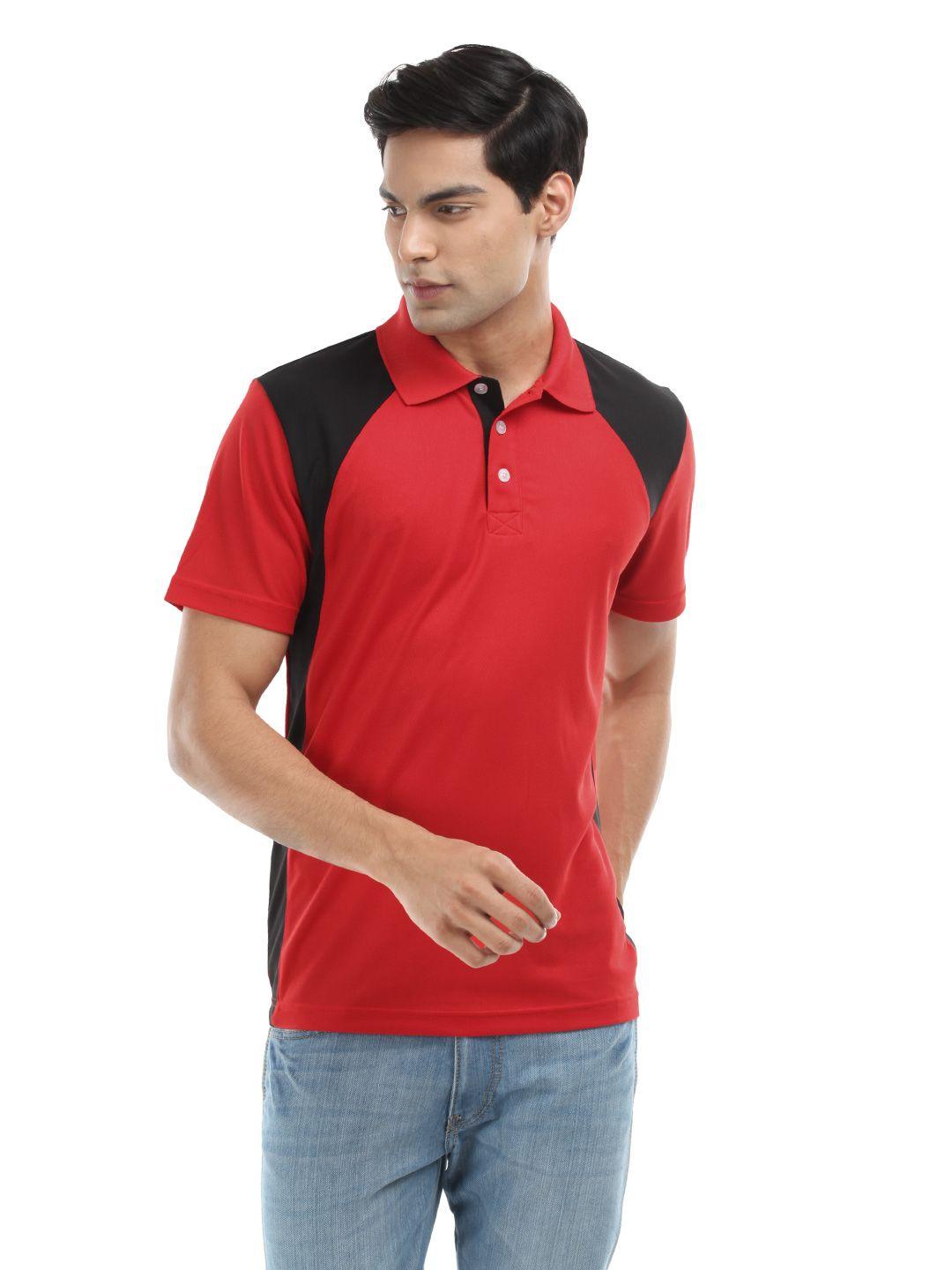 puma men red dezire polo t-shirt