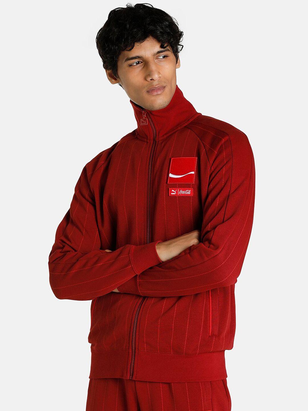 puma men red puma x coca cola t7 jacket