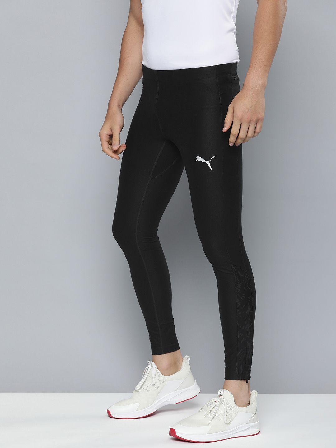 puma men run brushed solid running tights