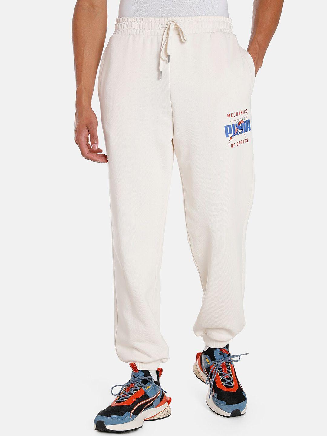 puma men track meet cotton sustainable relaxed fit sweatpants