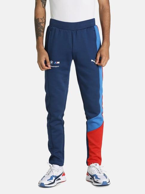 puma motorsport blue slim fit trackpants