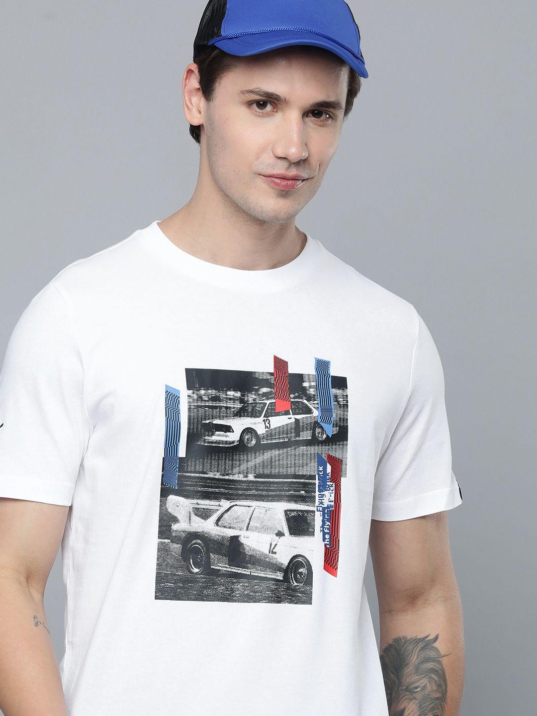 puma motorsport bmw car graphic printed t-shirt