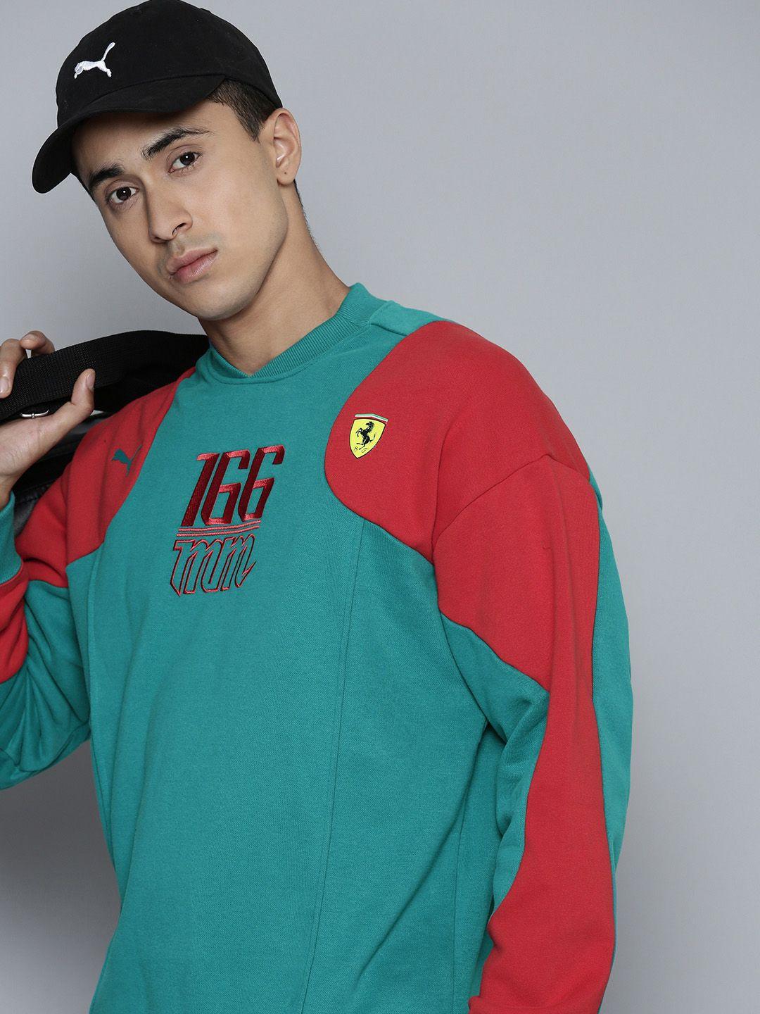 puma motorsport ferrari race statement colourblocked sweatshirt