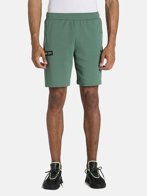 puma motorsport green regular fit shorts