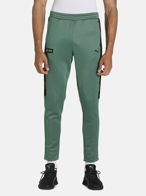 puma motorsport green regular fit trackpants