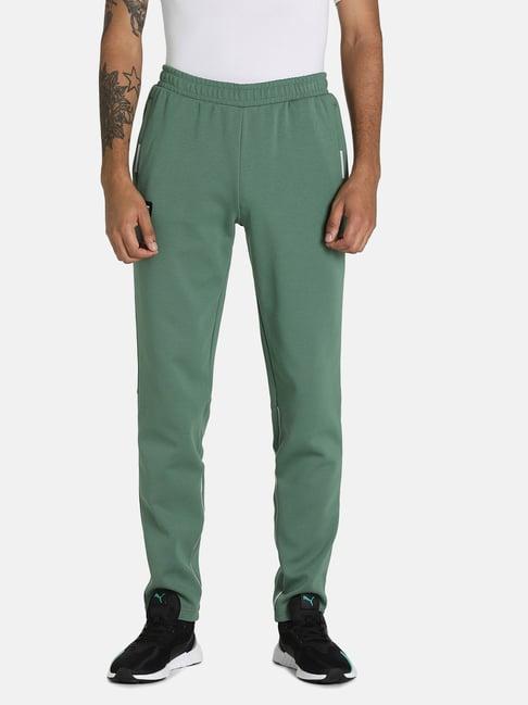 puma motorsport green slim fit trackpants