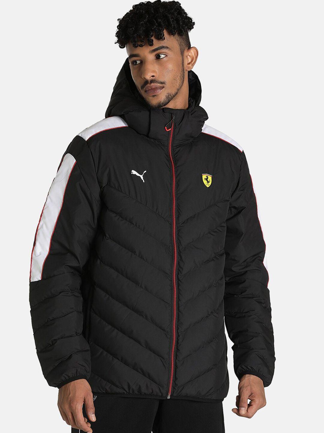 puma motorsport men black ferrari race mt7 ecolit motorsports jacket