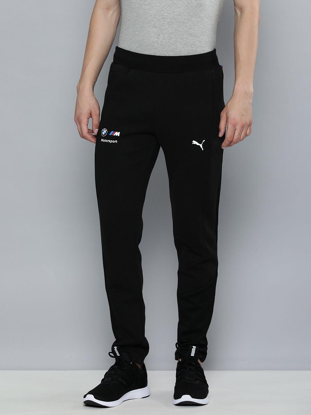 puma motorsport men brand logo printed slim fit bmw outdoor track pants