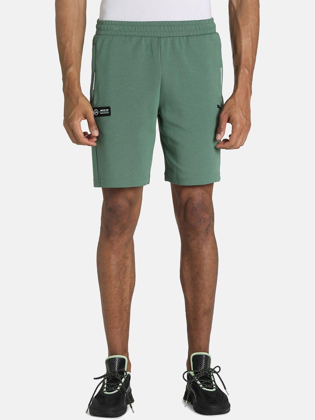 puma motorsport men green mapf1 sweat outdoor sports shorts