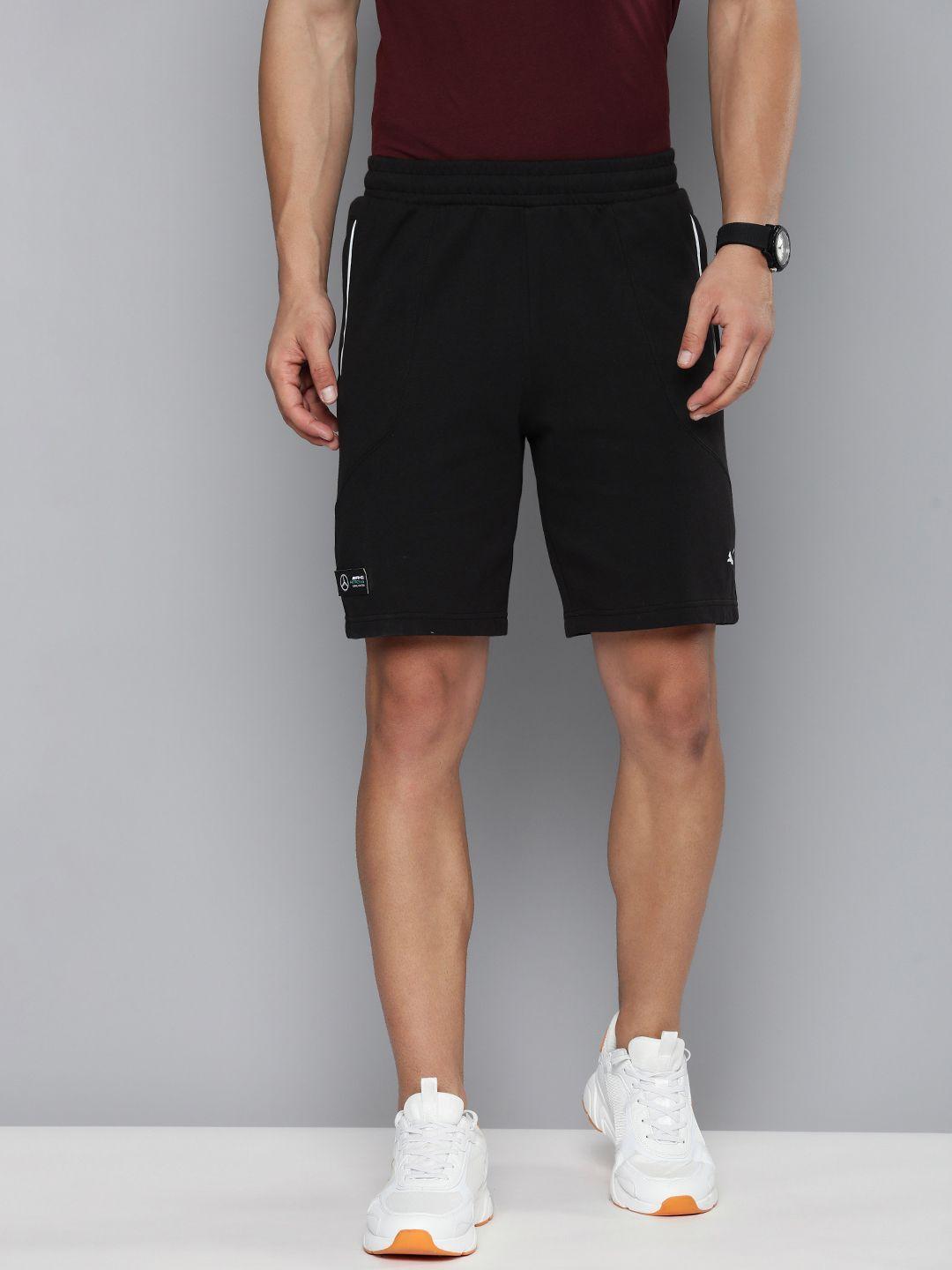 puma motorsport men mercedes amg petronas sweat drycell sports shorts