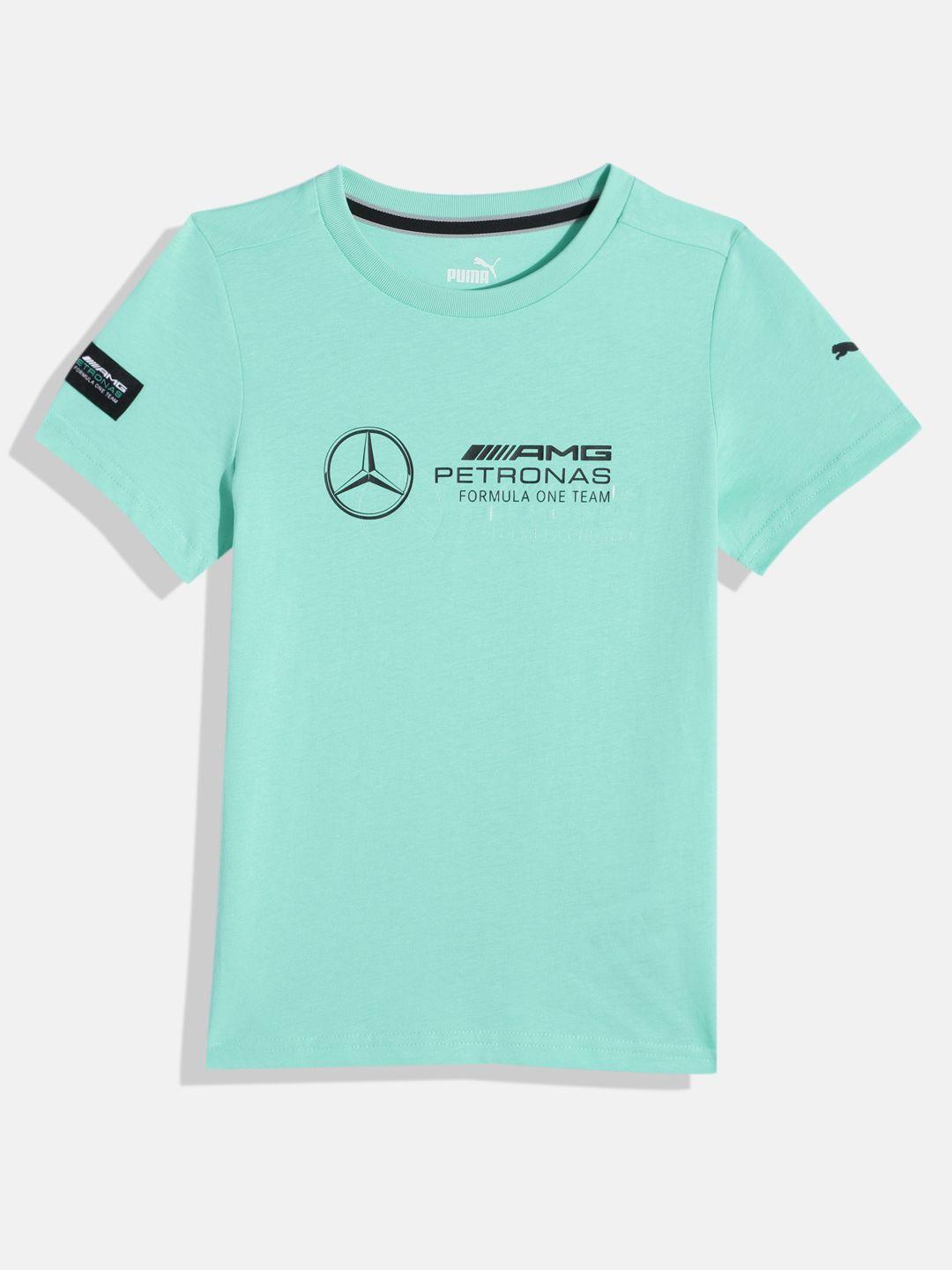 puma motorsport mercedes amg petronas  logo youth pure cotton t-shirt