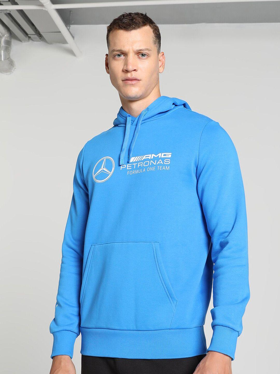 puma motorsport mercedes-amg petronas printed hooded pullover sweatshirt