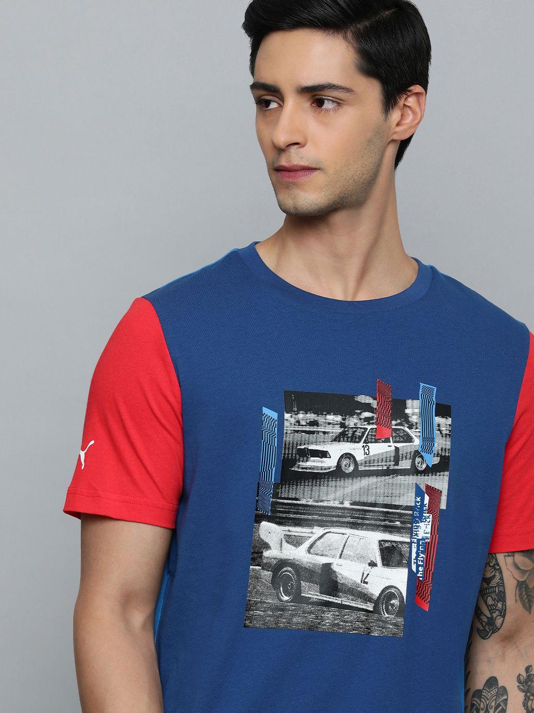 puma motorsport printed pure cotton t-shirt