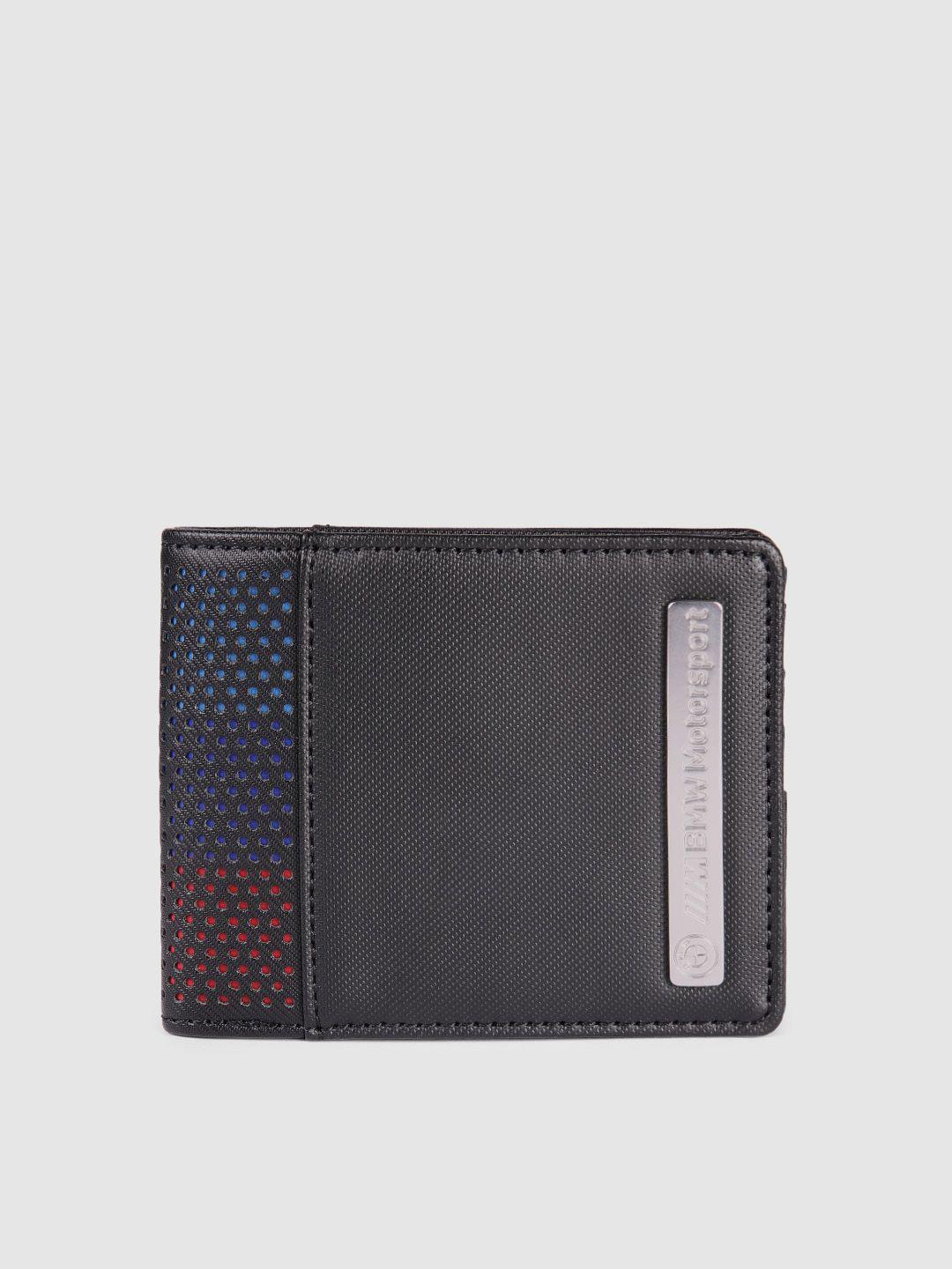 puma motorsport unisex black bmw m two fold wallet