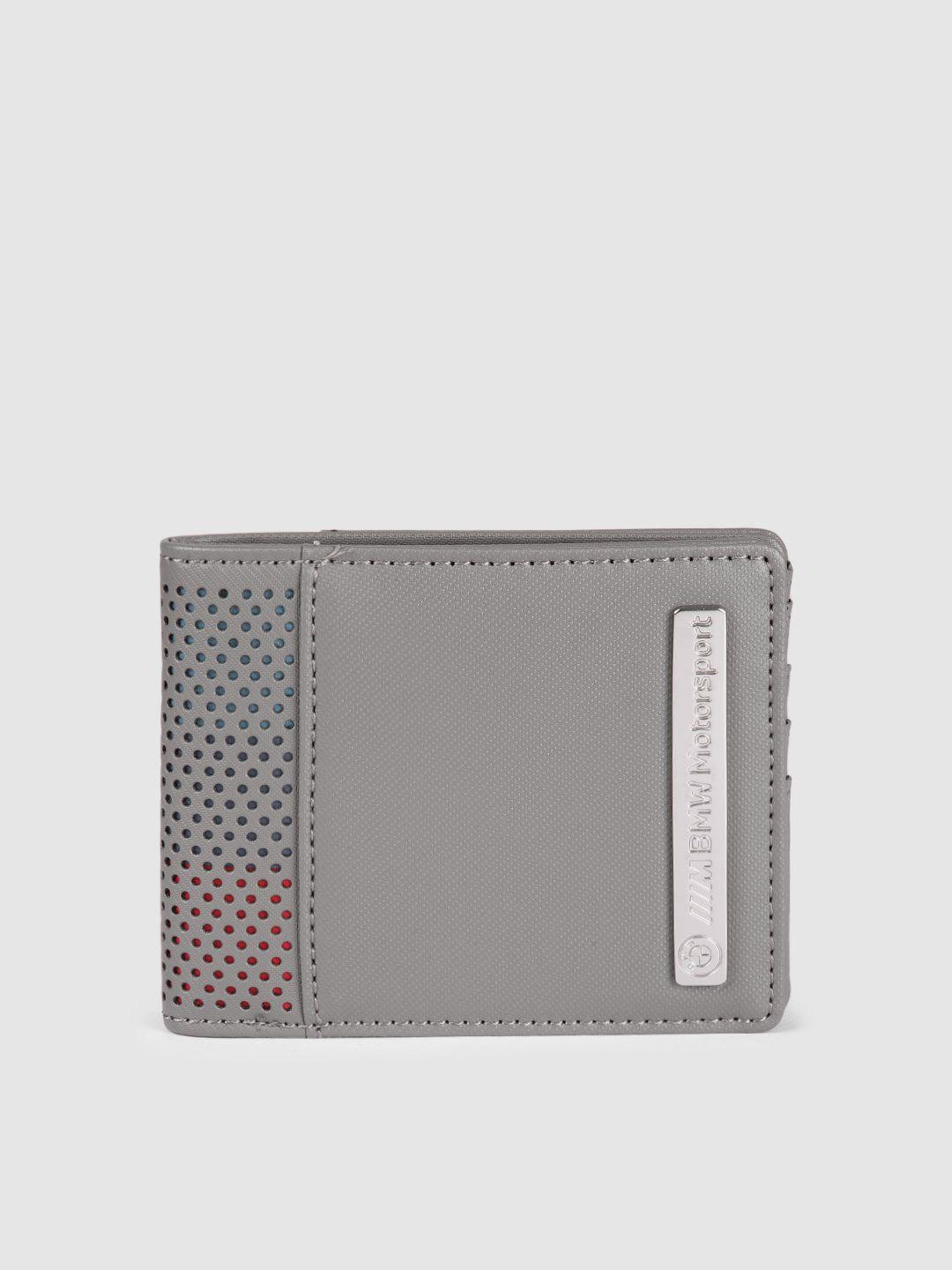 puma motorsport unisex grey bmw m two fold wallet
