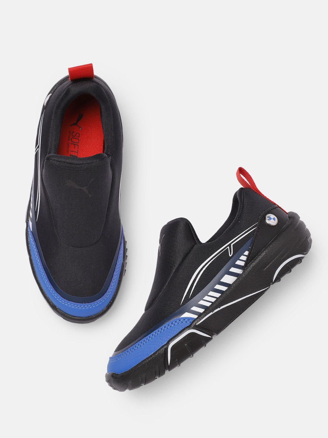 puma motorsport unisex kids black bmw mms bao kart slip-on sneakers