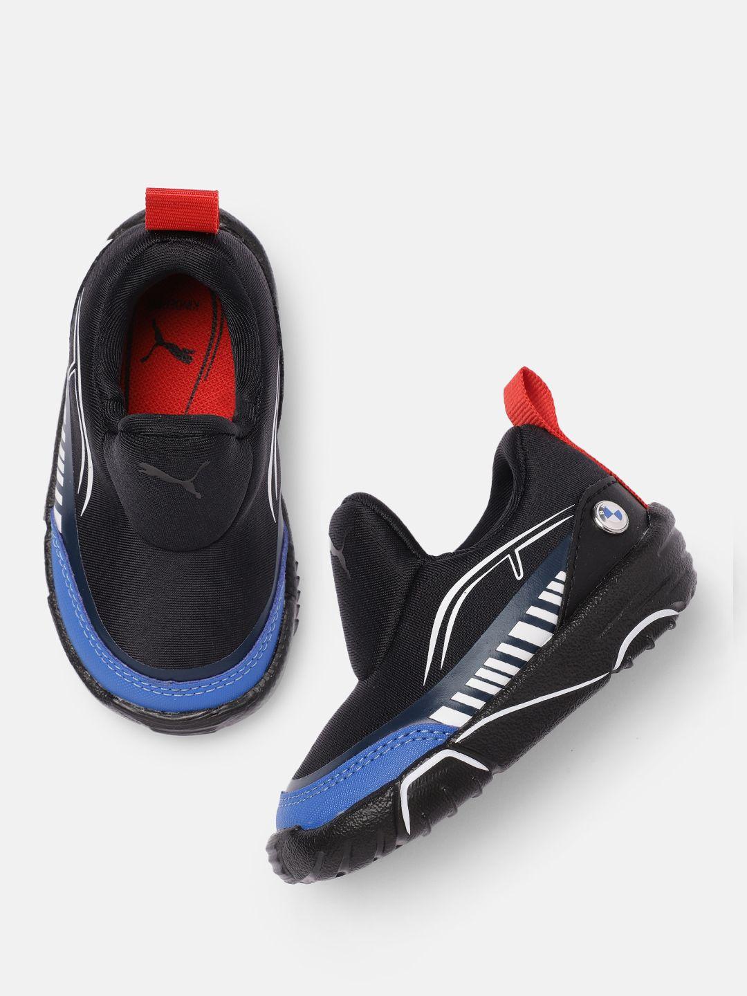 puma motorsport unisex kids black bmw mms bao kart slip-on sneakers