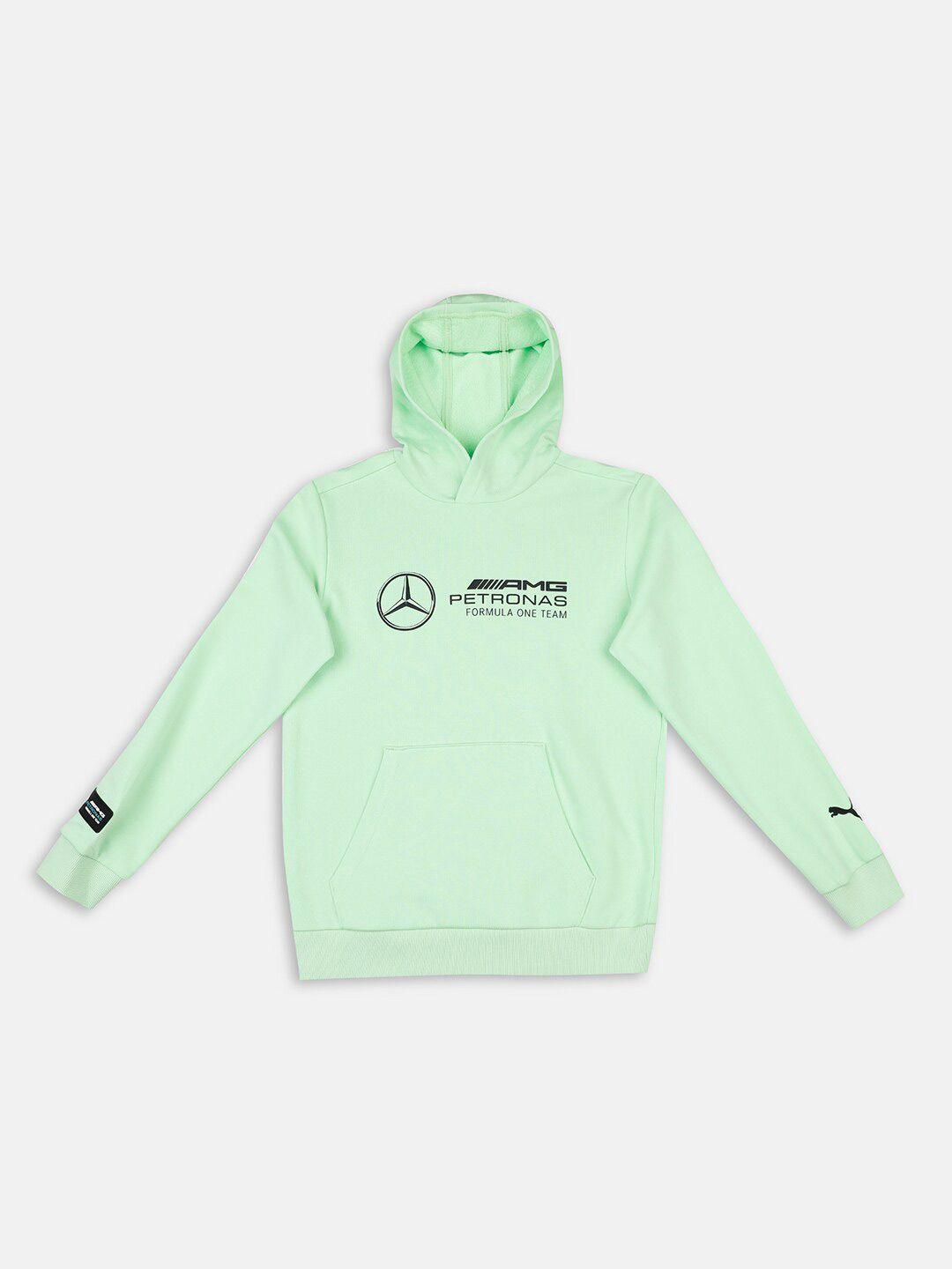 puma motorsport unisex mercedes-amg petronas motorsport f1 logo hoodie youth sweatshirt