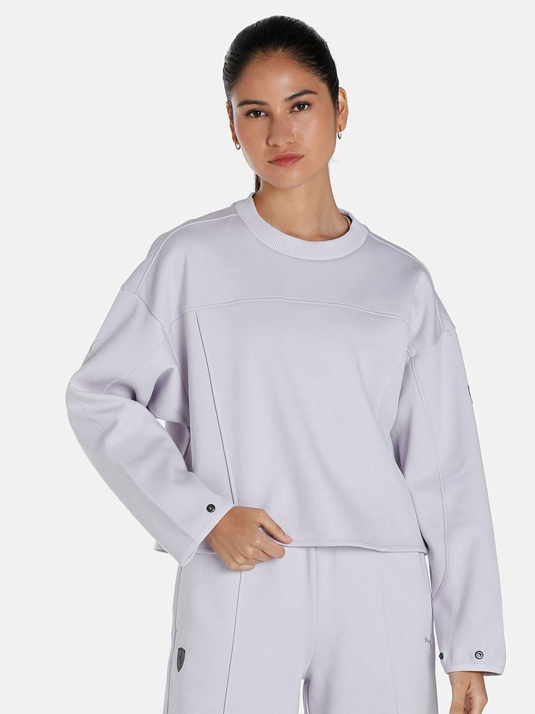 puma motorsport women ferrari style cotton sweatshirt