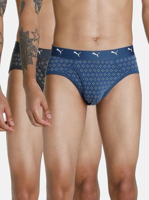 puma multi regular fit printed briefs - pack of 2