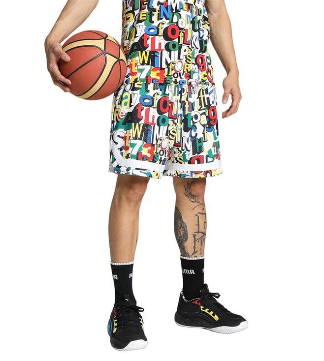 puma multi trash talk regular fit basketball shorts