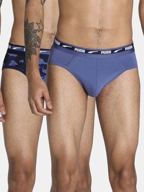 puma multicolor regular fit briefs - pack of 2