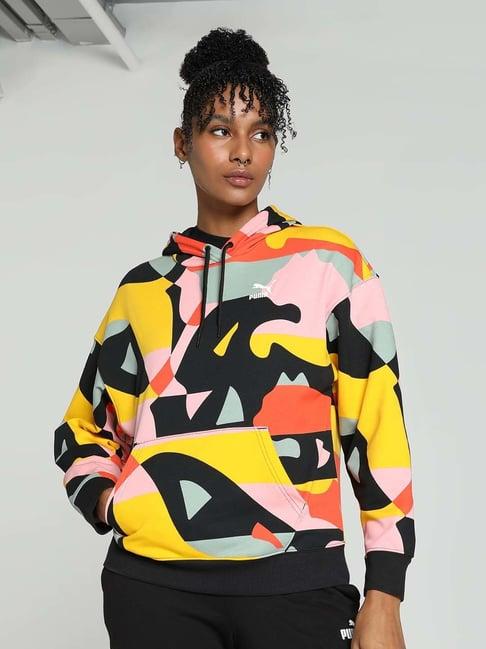 puma multicolored printed hoodie