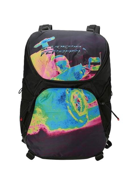 puma muticolor color block laptop backpack