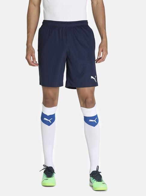 puma navy polyester shorts