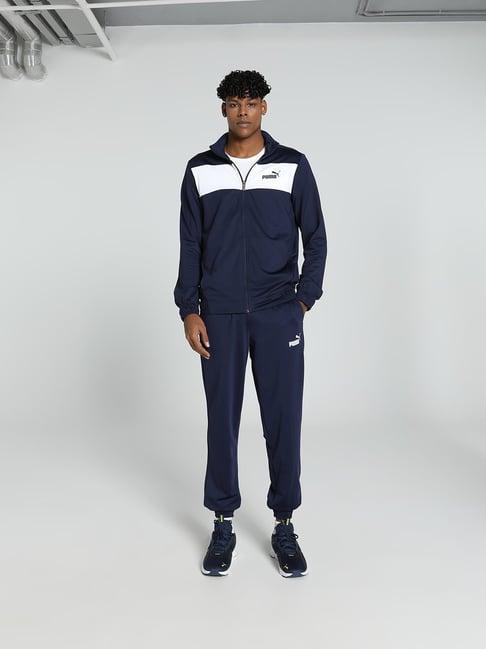 puma navy regular fit tracksuit