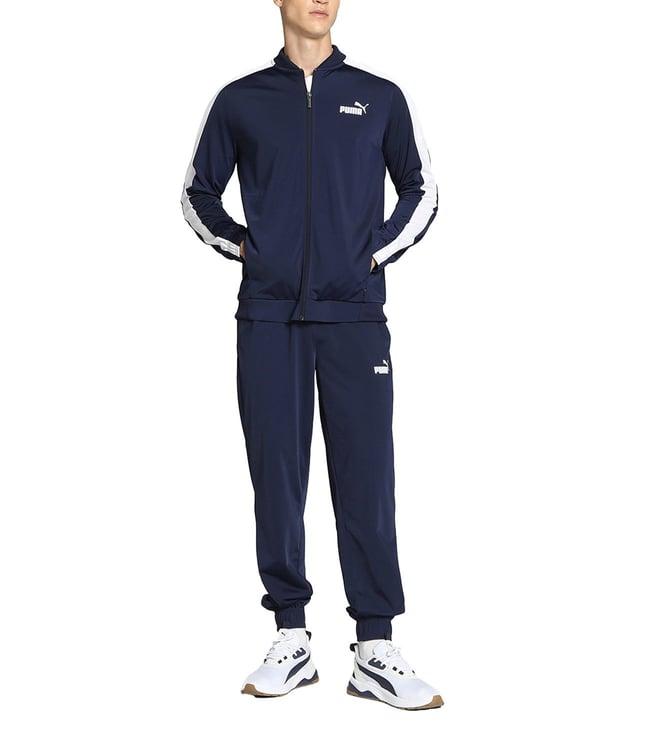 puma navy regular fit tracksuits