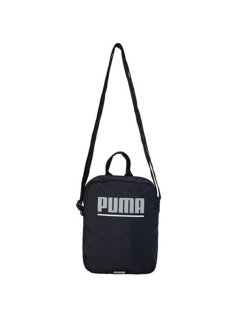 puma navy solid medium cross body bag