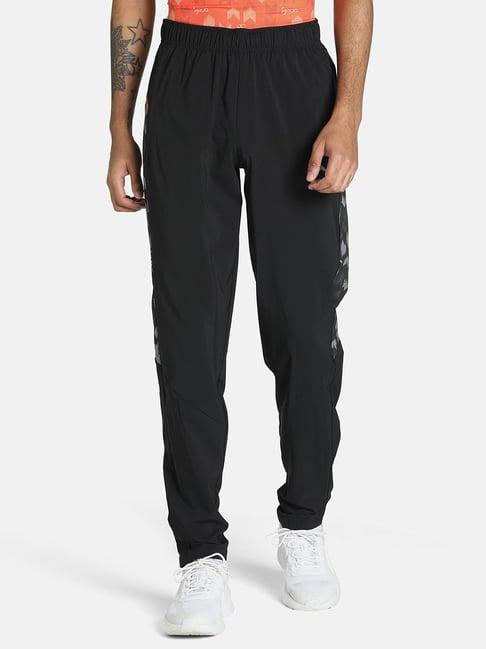 puma one8 black slim fit trackpants