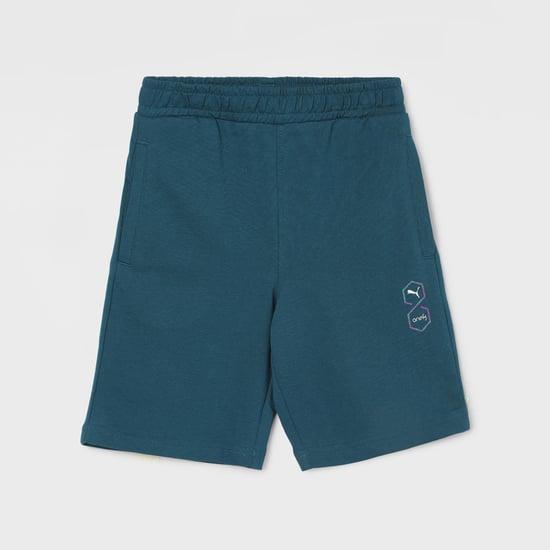 puma one8 boys printed elasticated shorts
