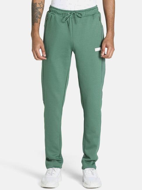 puma one8 green slim fit trackpants