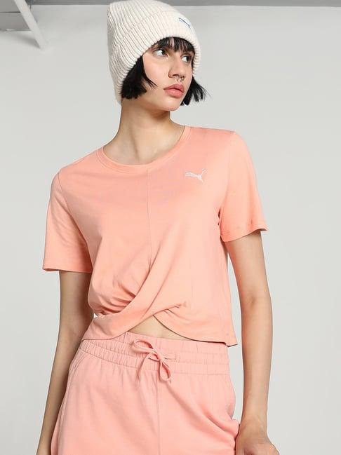 puma peach cotton sports t-shirt