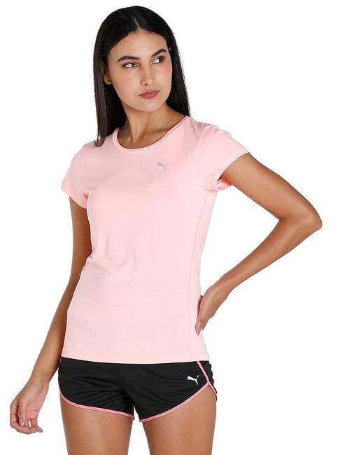 puma peach logo print t-shirt