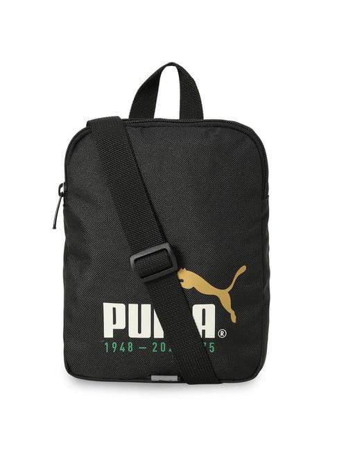 puma phase 75 years black polyester solid cross body bag