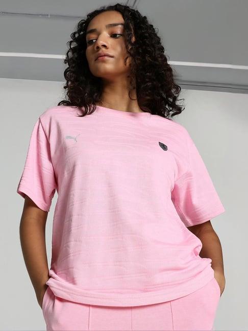 puma pink cotton t-shirt