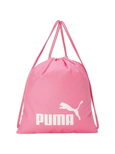 puma pink logo backpack