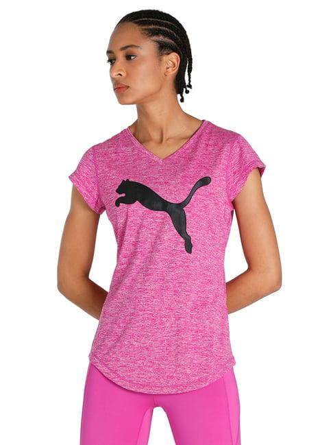 puma pink logo t-shirt