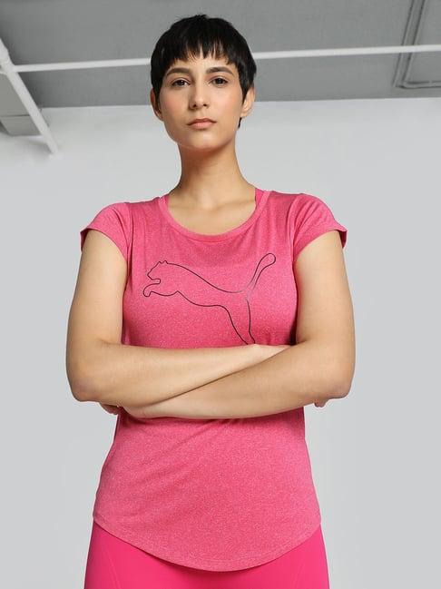 puma pink printed t-shirt