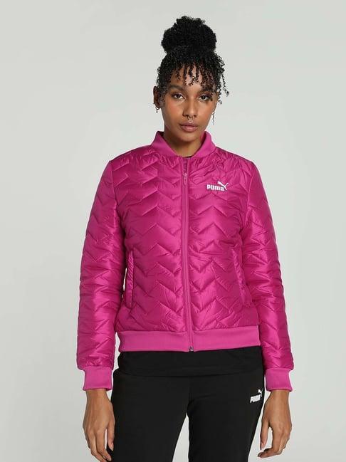 puma pink regular fit puffer jacket