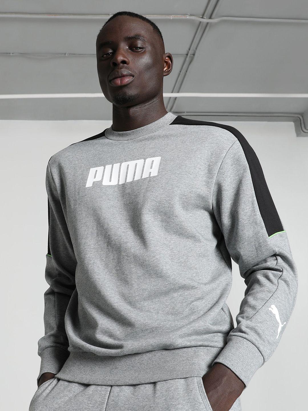 puma printed cotton sweatshirt