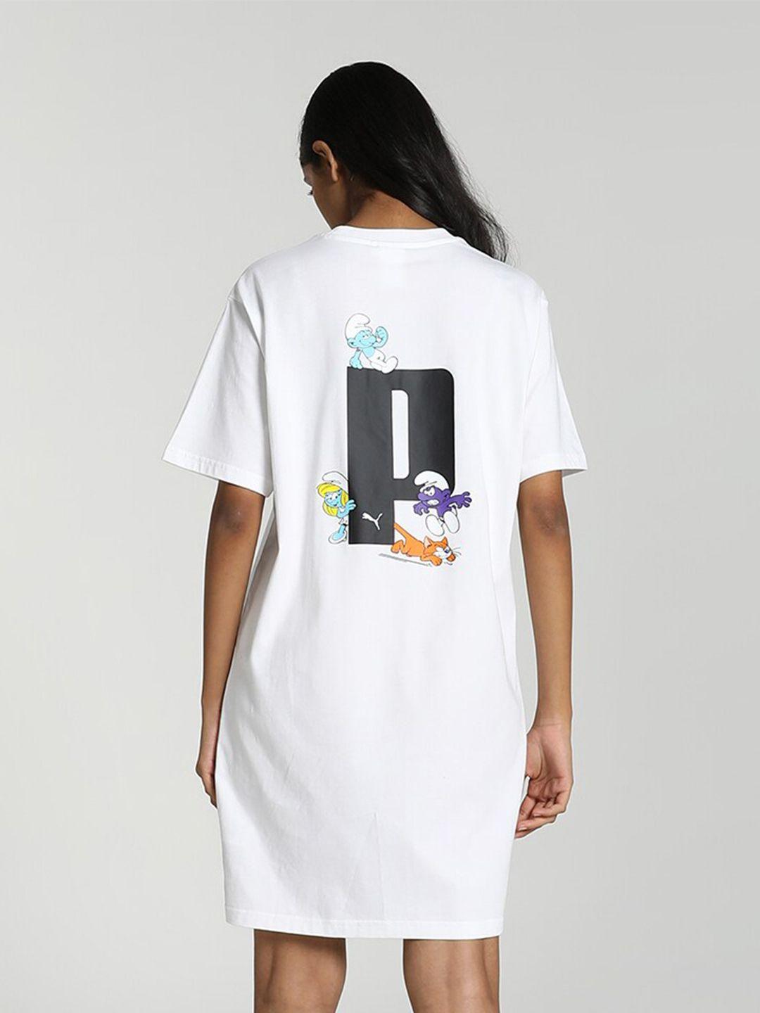 puma printed cotton t-shirt dress