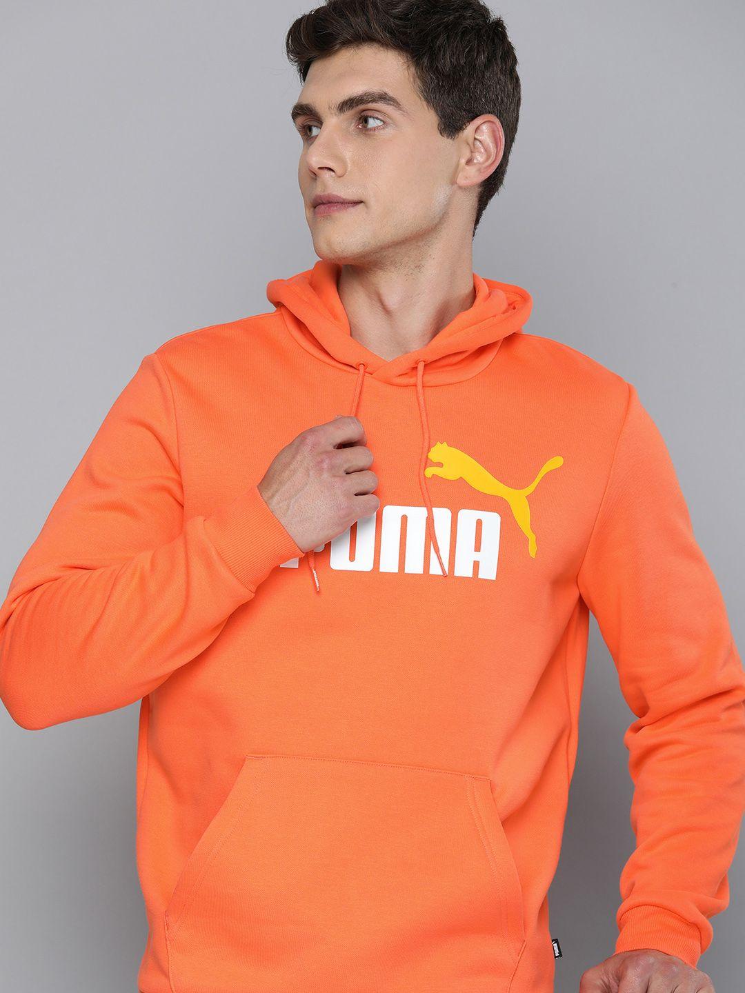 puma printed essential+ 2 colour big logo regular fit hooded sweatshirt