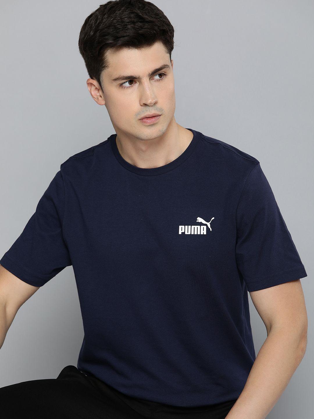 puma pure cotton ess small logo applique t-shirt